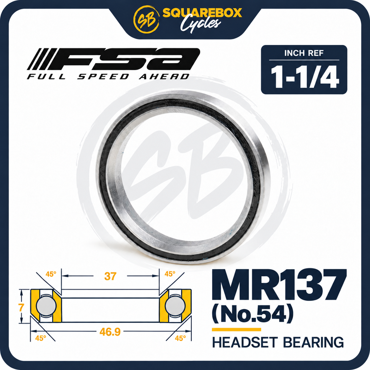 FSA Headset Bearing MR137 (No.54)
