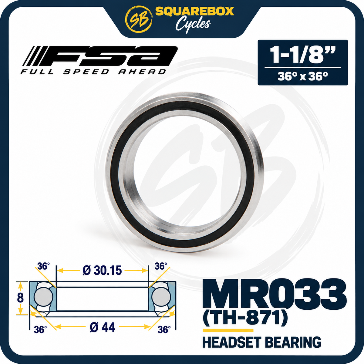 FSA Headset Bearing MR033 (TH-871)