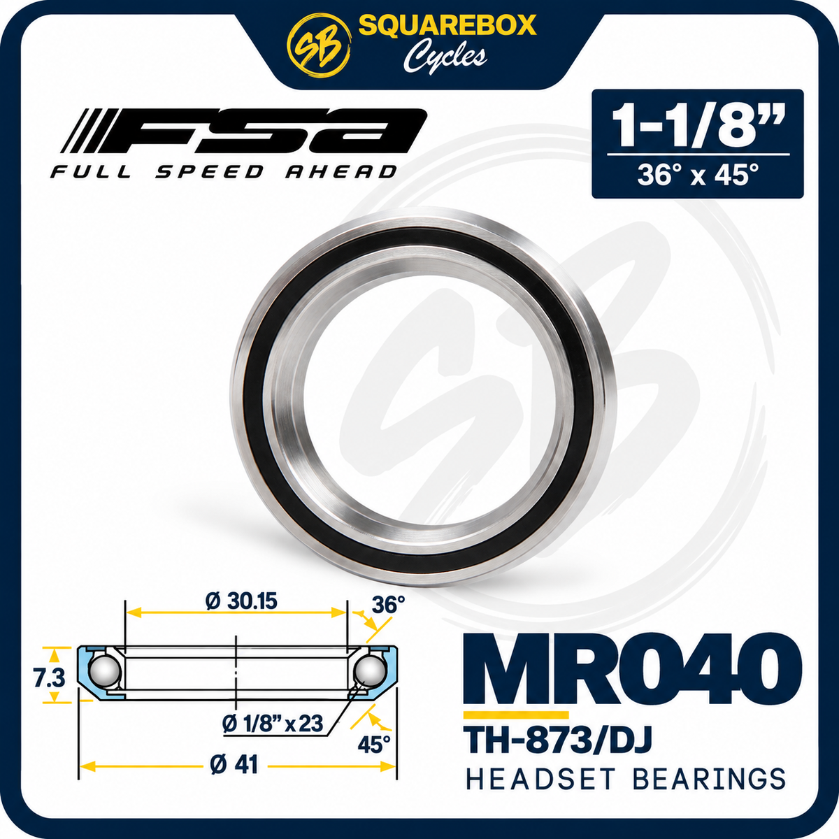 FSA Headset Bearing MR040 (TH-873DJ)