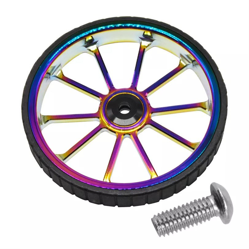 Litepro Easy Wheel EZ Wheel 100mm Oversized Cycling Accessories Folding Bike for Foldable Bicycle Transport Walking Bike