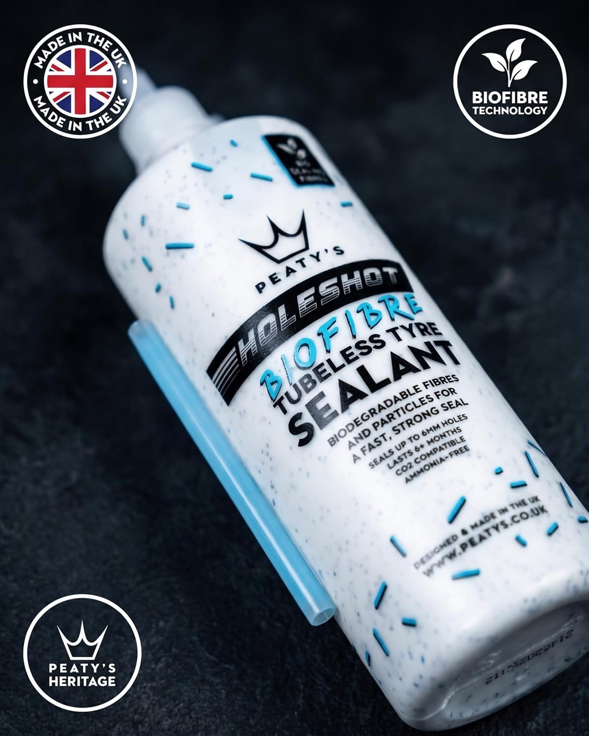 Peaty's Holeshot BioFibre Tubeless Sealant