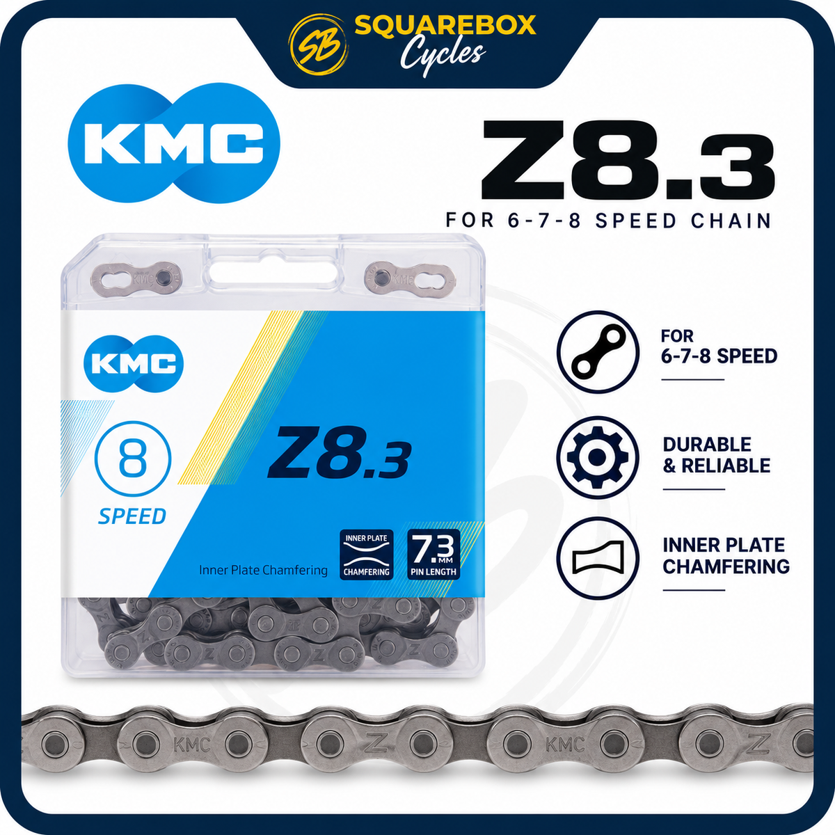 KMC Z8.3 Chain – Grey