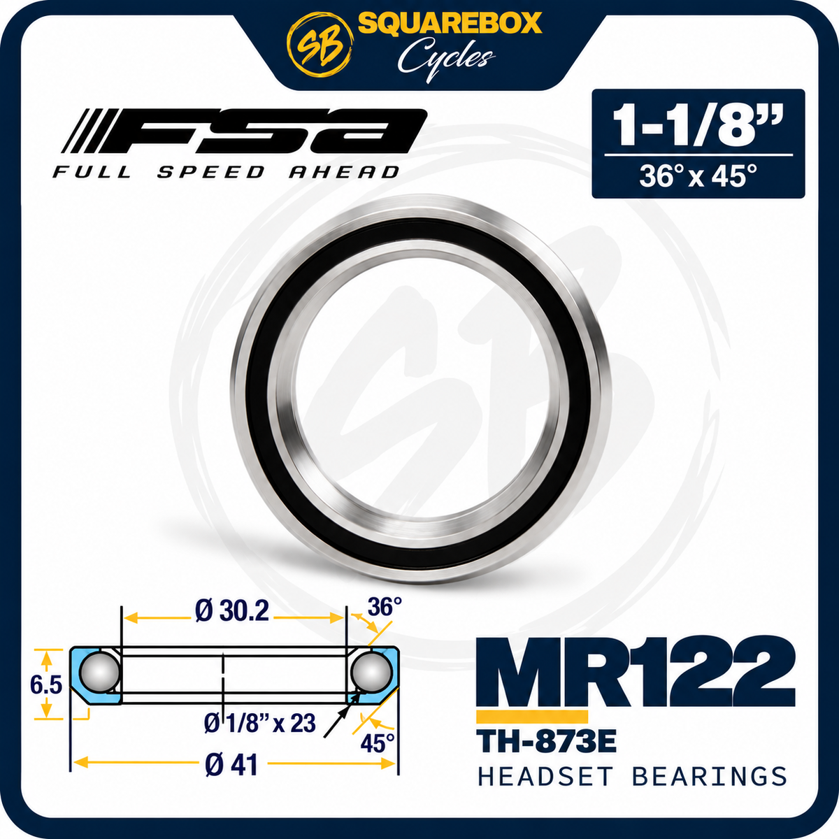 FSA Headset Bearing MR122 (TH-873E)