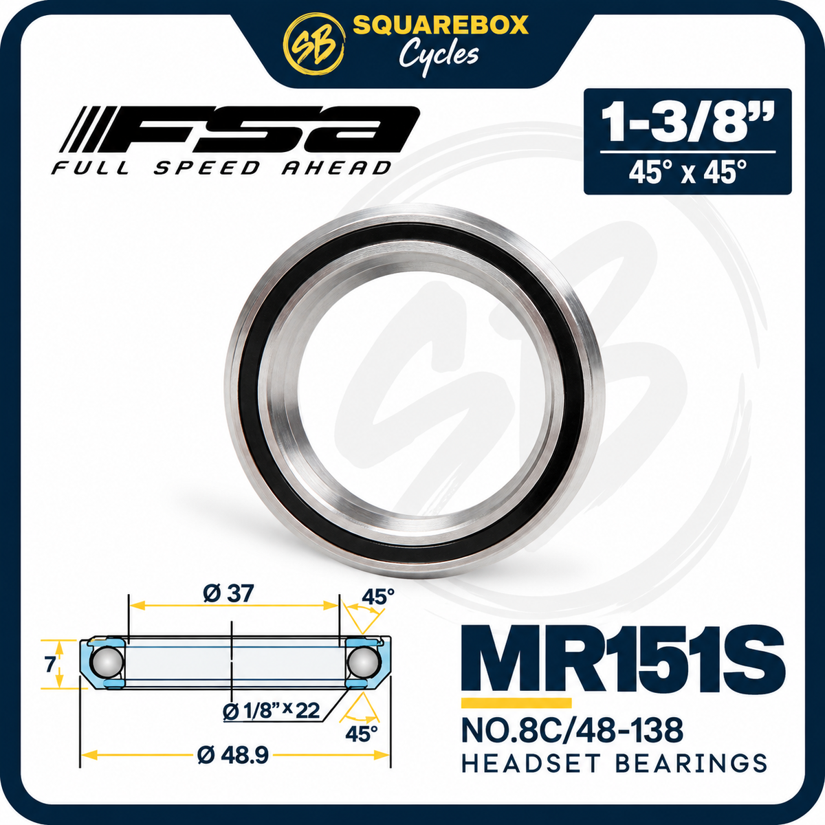 FSA Headset Bearing MR151S (No.8C-138)