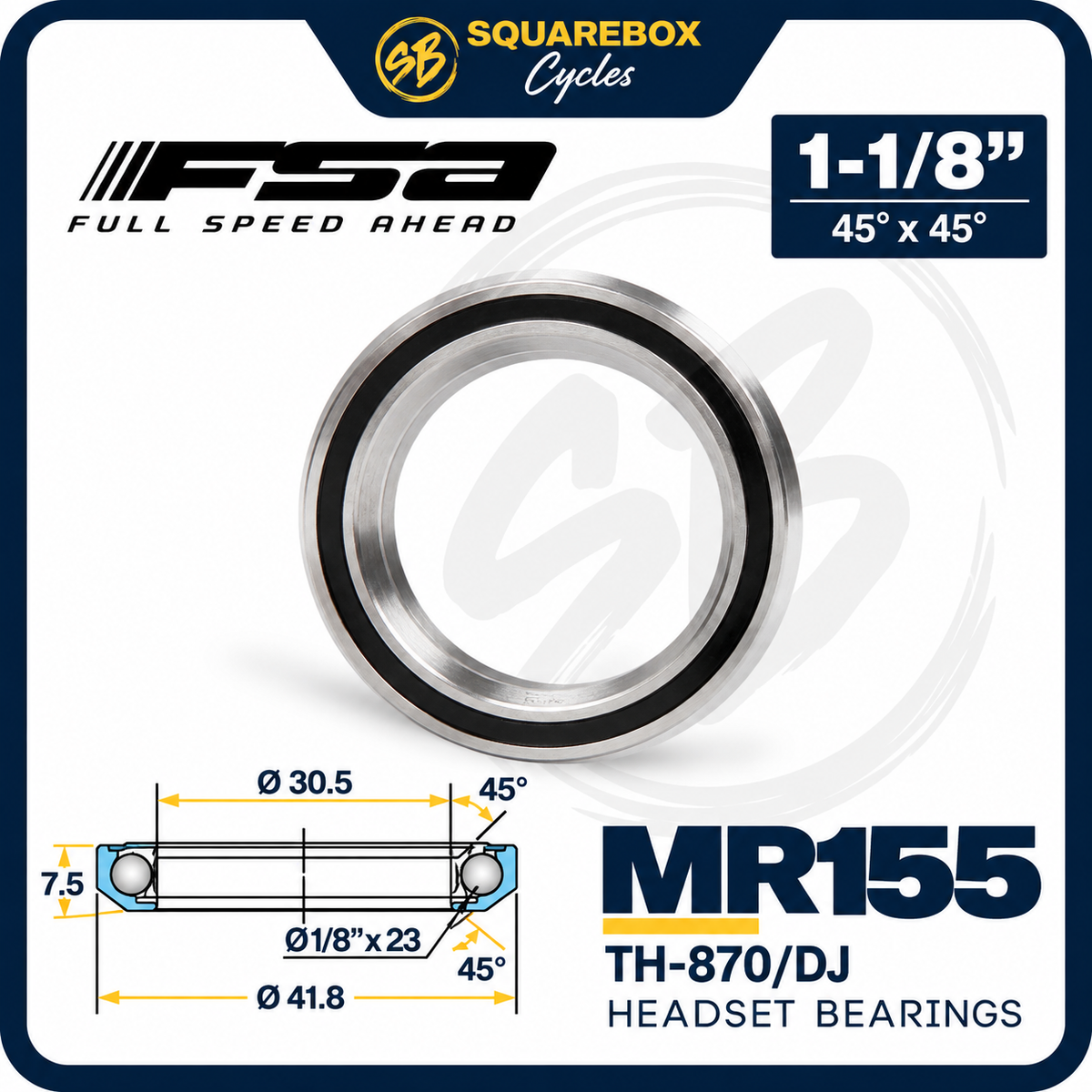 FSA Headset Bearing MR155 (TH-870DJ)