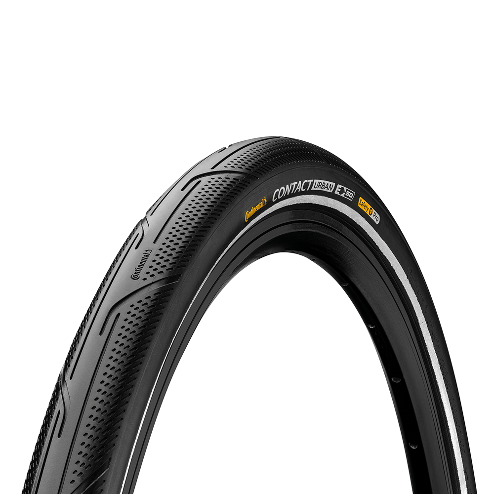Continental Contact Urban Wire Bead Tire - PureGrip | ECE-R75 - 42-622 | black reflective