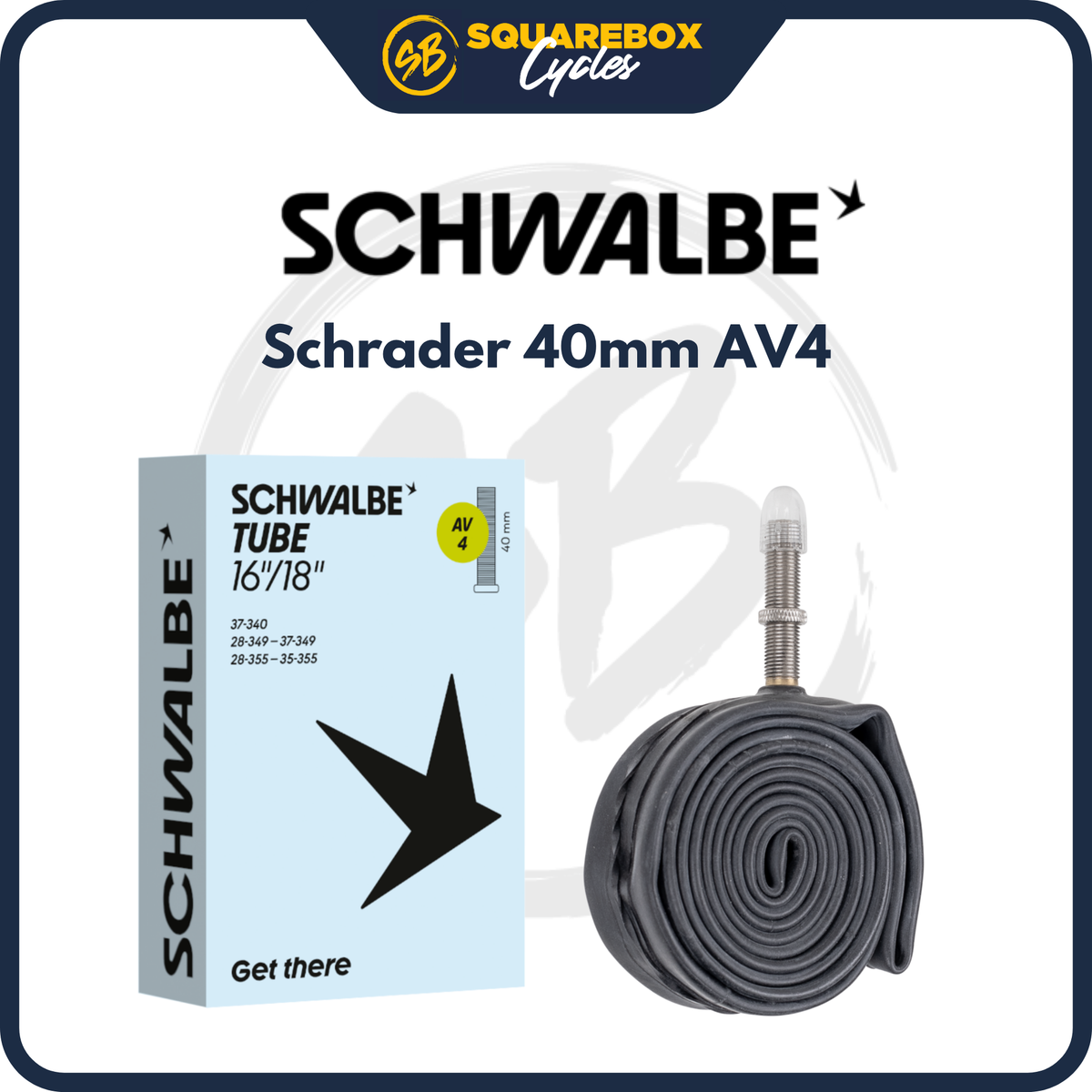 Schwalbe 16"-18" Inner Tube (349/355)
