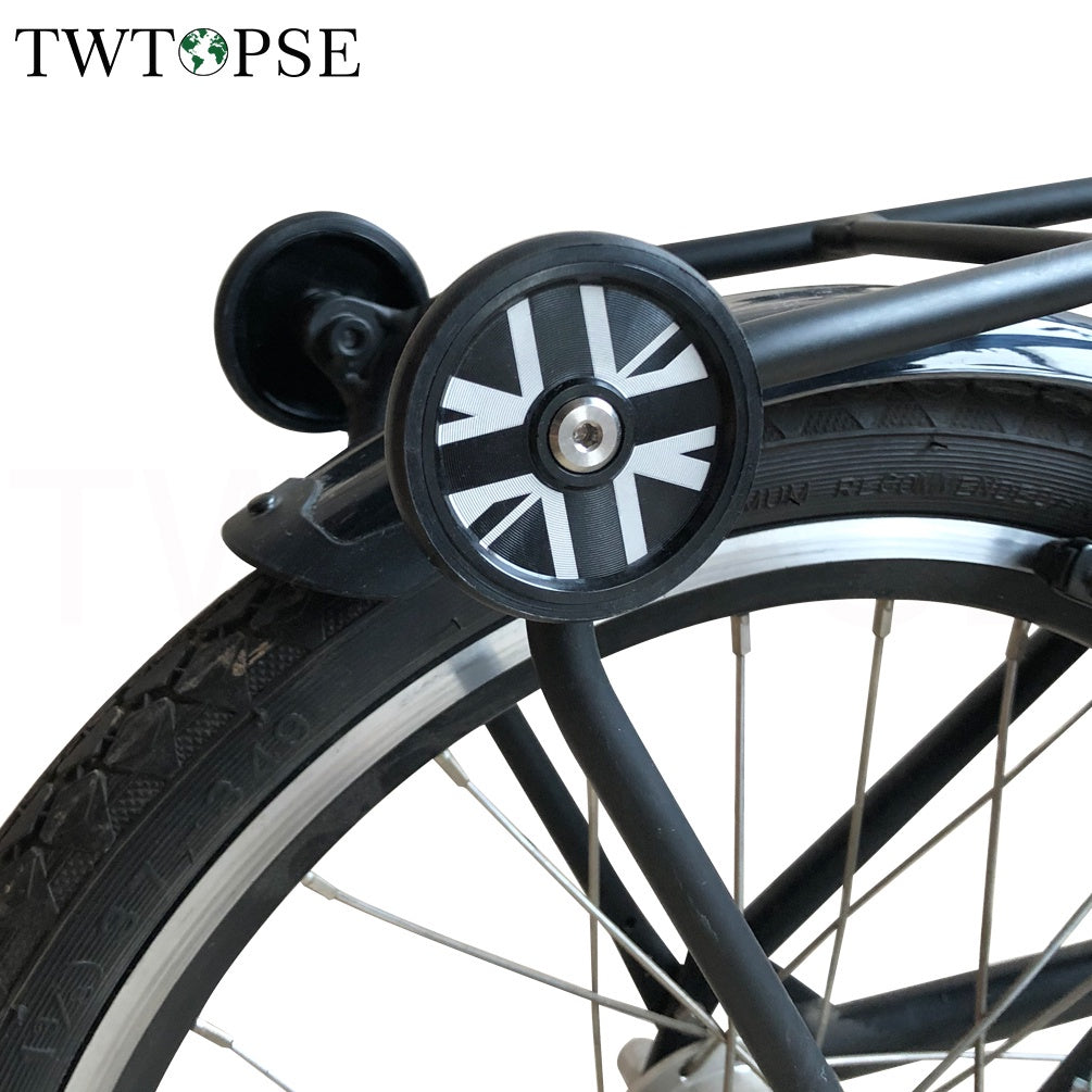 British Flag Easy Wheel For Brompton Folding Bike Easywheel Titanium Bolt Bicycle 3SIXTY PIKES