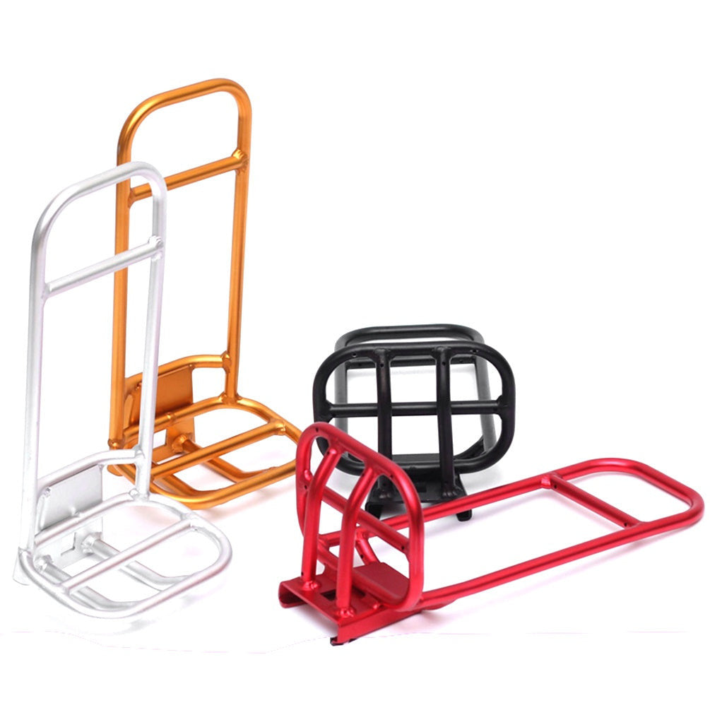 Bicycle Bag Rack Holder For Brompton Folding Bike Aluminum Alloy Bag Frame For Trifold bifold brompton 3sixty crius