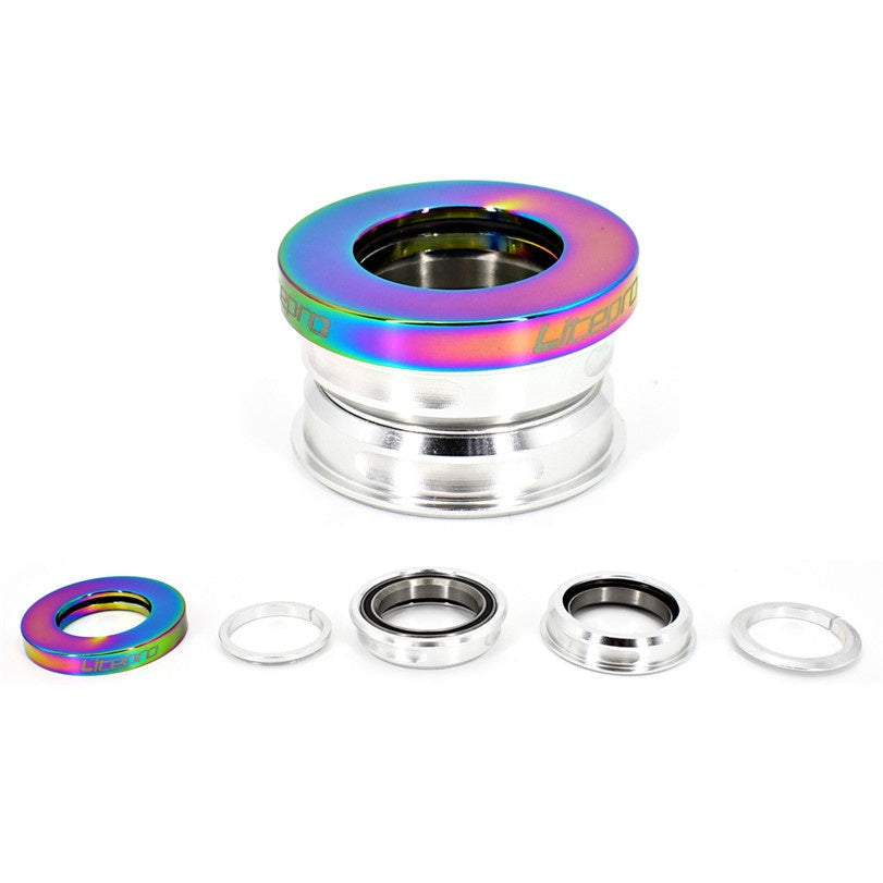 Litepro Folding Bike Headset 44mm Built-in Bicycle Headset Aluminum Alloy Sealed Bearing Head Set SP8 SP18 412 Stem