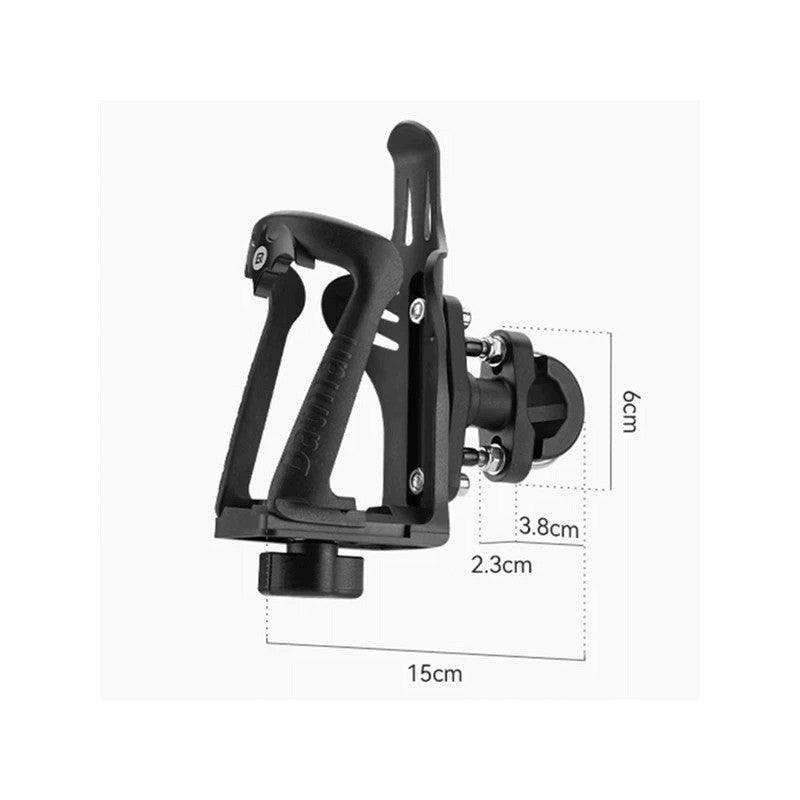 ROCKBROS Motorcycle Bottle Holder Cage 2D Bicycle Portable Bottle Holder with Adjustable Clamp Bike Accessories