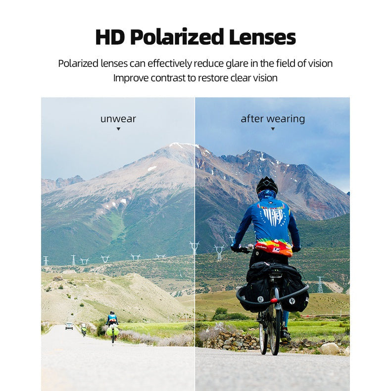 ROCKBROS Cycling Glasses Men Women Photochromic Outdoor Sport Hiking Eyewear Inner Frame Bicycle Glasses -10161