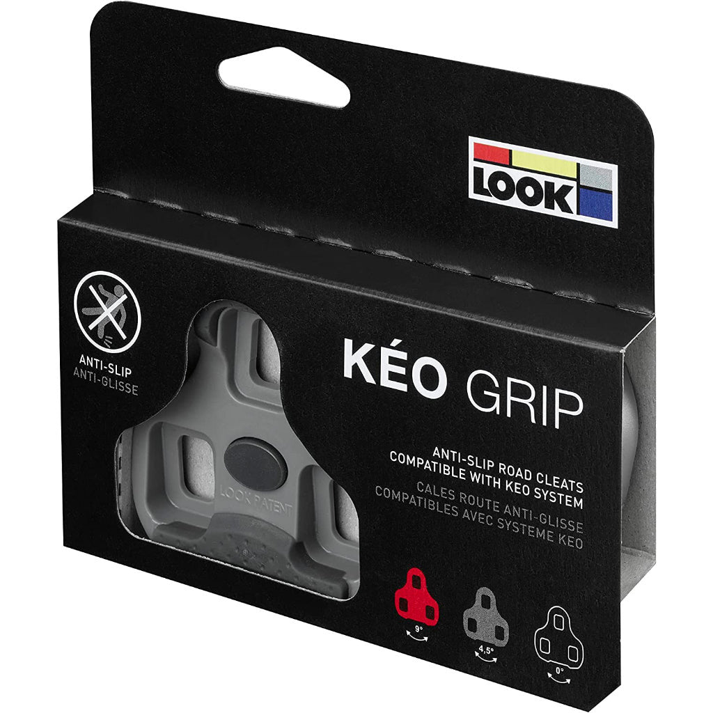 LOOK Cycle KEO Grip Cycling Cleats with Memory Positioner Function Anti-Slip TPU Surface Clipless Pedal for Bicycle