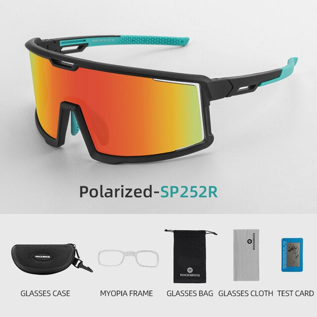 ROCKBROS Cycling Glasses Men Women Photochromic Outdoor Sport Hiking Eyewear Inner Frame Bicycle Glasses -10161