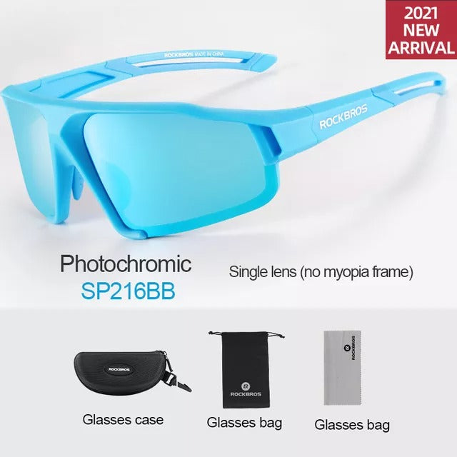 ROCKBROS Cycling Glasses Men Women Photochromic Outdoor Sport Hiking Eyewear Inner Frame Bicycle Glasses -10161